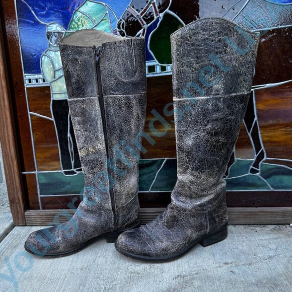 Steven Madden Reins Distressed Leather “Riding” Boots Size 7 - Picture 7 of 11